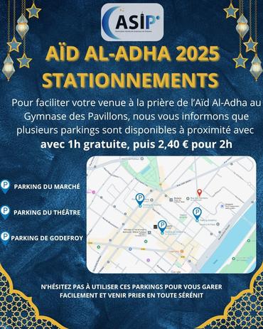 Aid Al Adhha 2025 stationnement 